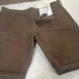 Ben Sherman Brown Flat Front Men’s Shorts